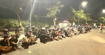Công an Tây Ninh tạm giữ 38 xe máy của nhóm thanh thiếu niên tụ tập đua xe