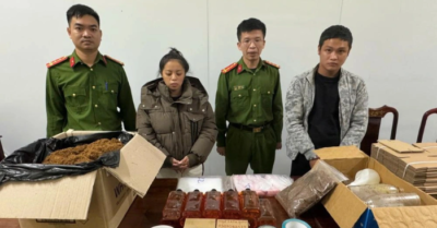 Đôi tình nhân biến phòng trọ thành xưởng chế biến ma túy ở Hà Tĩnh