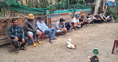 Nhóm cá độ đá gà ở Tây Ninh chạy tán loạn khi công an đột kích