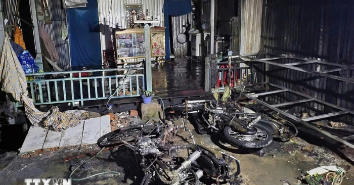 Cháy nhà Đồng Tháp khiến hai bé gái tử vong thương tâm