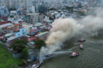 Du thuyền King Yacht cháy rụi trên sông Sài Gòn, hé lộ nguyên nhân ban đầu