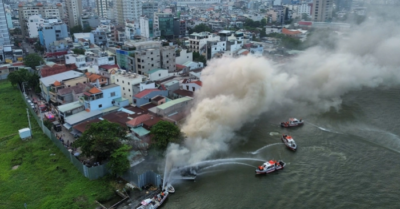 Du thuyền King Yacht cháy rụi trên sông Sài Gòn, hé lộ nguyên nhân ban đầu