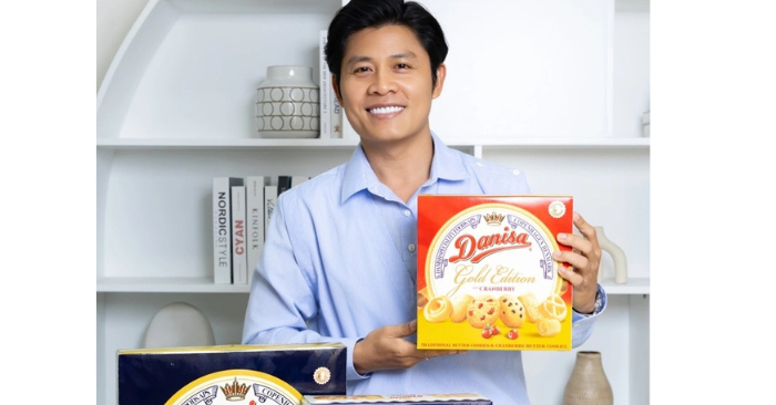 Hộp bánh quy bơ Danisa