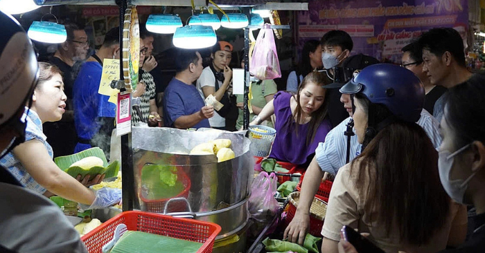 Xôi sầu riêng Đầm Sen 