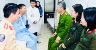 Người đàn ông đi xe máy tông bị thương đại úy CSGT ở Thanh Hóa