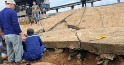 Chính quyền lên tiếng về thông tin xe bồn chạy qua trước thời điểm sập bờ kè làm 4 người tử vong ở Đắk Lắk