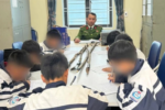 Ngăn chặn nhóm học sinh THCS mang hung khí hẹn đánh nhau ở Hà Tĩnh