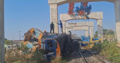 Ít nhất 31 người thiệt mạng sau sự cố cần cẩu rơi lên tàu tại Thái Lan