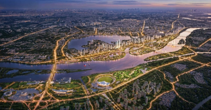 Đề xuất xây 4 khu đô thị phục vụ di dân trục đại lộ sông Hồng