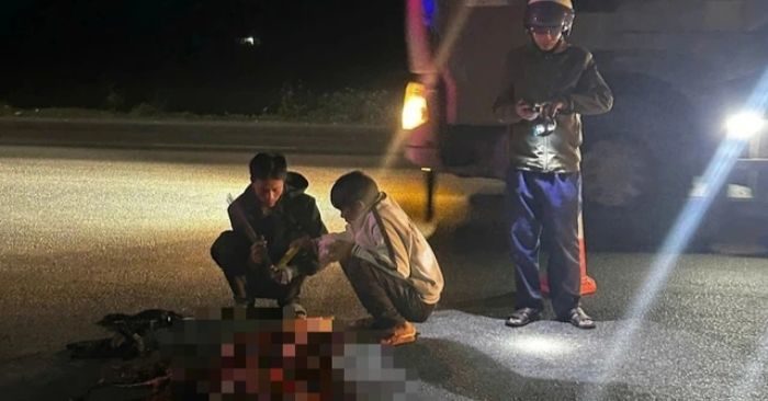 Phát hiện thi thể nam trên QL1 lúc đêm khuya, công an điều tra