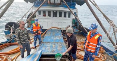 Bắt giữ tàu cá vận chuyển trái phép 100.000 lít dầu D.O