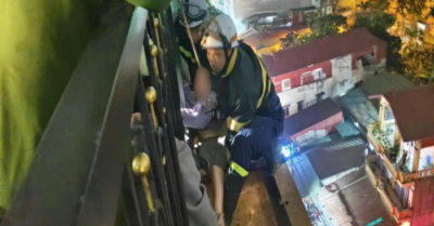 Công an TP Hà Nội giải cứu cô gái tầng 9