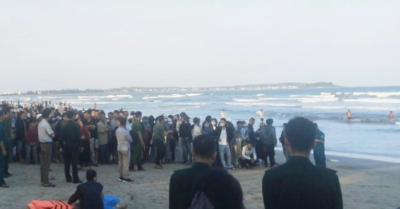 Ba cha con đuối nước khi tắm biển Mỹ Khê mùng 5 Tết, một người tử vong, một người mất tích