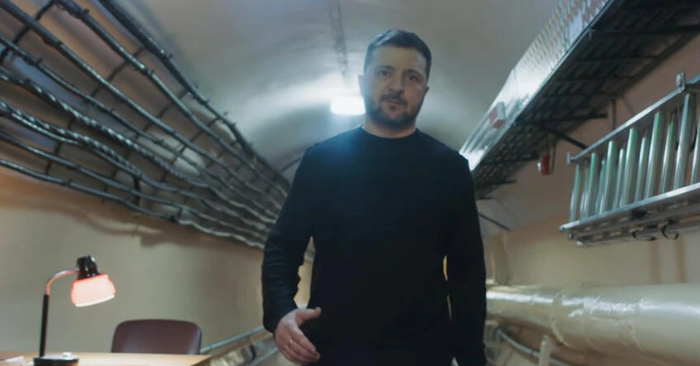 Tổng thống Ukraine lần đầu hé lộ hầm trú ẩn thời chiến dưới lòng đất Kiev