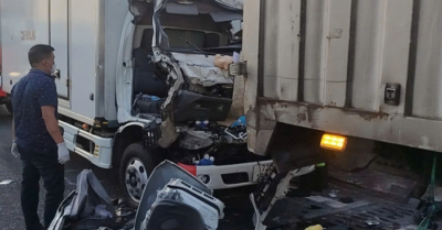 Tai nạn liên hoàn trên cao tốc TPHCM – Long Thành, tài xế xe tải tử vong