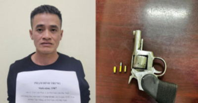 Gần 1 giờ truy bắt kẻ dùng súng cướp ô tô ở Bắc Ninh