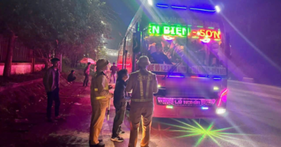 Xử lý 16 xe khách chở quá số người trong một ngày tại Phú Thọ dịp cao điểm Tết