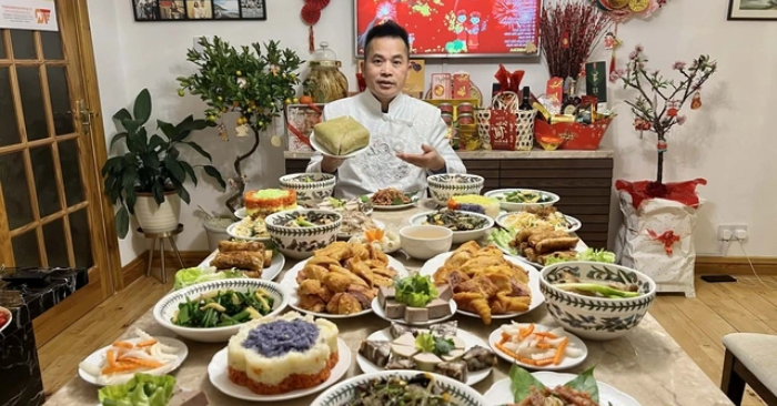 bánh chưng giò chả Việt tại Anh