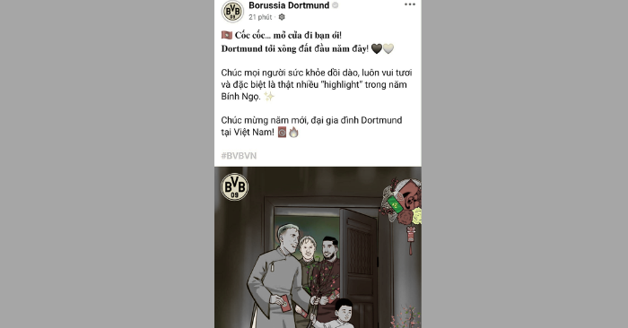 lời chúc Tết từ các đội bóng hàng đầu