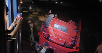 Quảng Ngãi: Tàu hỏa SE8 và chạm mạnh xe tải nhẹ tại an ninh Giang