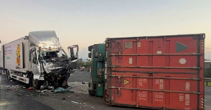 Tai nạn liên hoàn trên quốc lộ 1 khiến một người tử vong