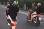 Bốc đầu xe máy, người nước ngoài bị triệu tập tại Đà Nẵng