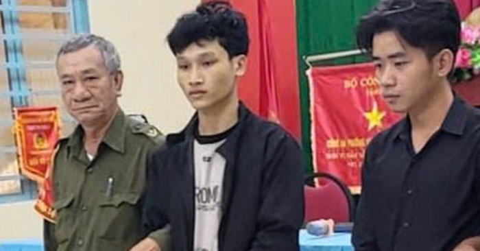 Hai thanh niên bị bắt sau vụ đánh nhau tại chợ Bình Điền