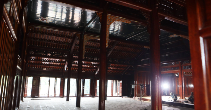 Trùng tu lăng Tự Đức - Nhà hát Minh Khiêm Đường sắp hoàn thành