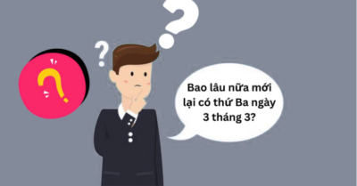 Bao lâu nữa chúng ta mới gặp lại Thứ Ba ngày 3/3?