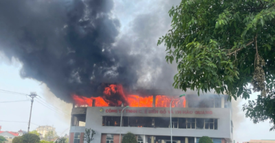 Hà Tĩnh: Hỏa thiêu khu trưng bày của công ty gỗ Hào Quang
