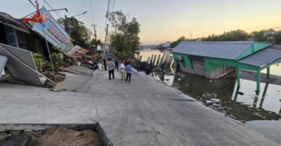 Sạt lở nghiêm trọng ở Cà Mau thiệt hại lớn trong một đêm