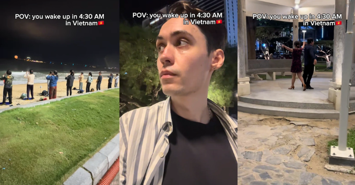 Khách quốc tế ngỡ ngàng trước nhịp sống sáng sớm tại Việt Nam