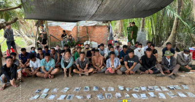 Triệt phá trường gà An Giang, tạm giữ 36 đối tượng cùng gần 176 triệu đồng