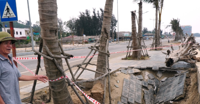 Thanh Hóa: Bờ kè dự án hơn 220 tỷ đồng sụt lún nghiêm trọng ngay sau khi sử dụng