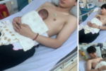Nam sinh Nguyễn Hoàng Hiệp. Tình nguyện ấp trẻ sơ sinh thiếu tháng