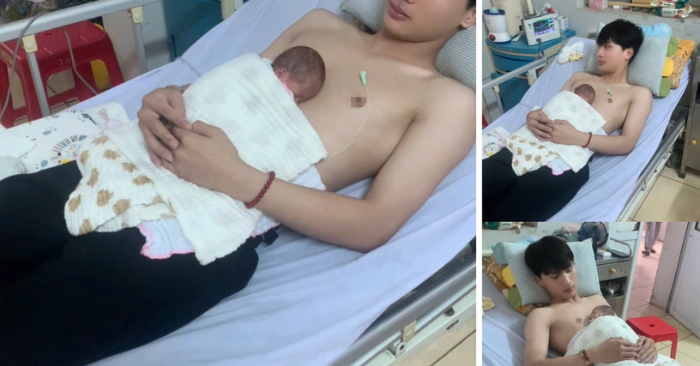 Nam sinh Nguyễn Hoàng Hiệp tình nguyện ấp trẻ sơ sinh thiếu tháng