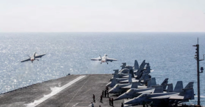 Phong tỏa hàng hải Iran; Bằng lực lượng tàu chiến của hải quân Mỹ