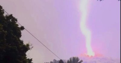 Sét đánh ở Thanh Hóa và diễn biến mưa lớn tại vùng núi