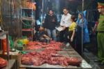 Hà Nội xử phạt gần 30 triệu đồng các điểm bán thịt bò trên vỉa hè