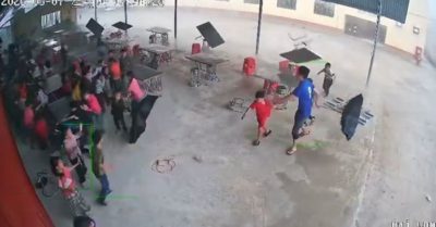 Gió lốc ở Lào Cai gây náo loạn tại một trường tiểu học vùng cao