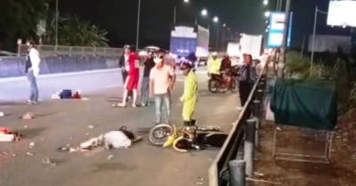 Tai nạn giao thông Quảng Ngãi ba bố con  thương vong