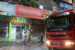 Cháy siêu thị ở Hà Nội khu tập thể Vĩnh Phúc lúc rạng sáng