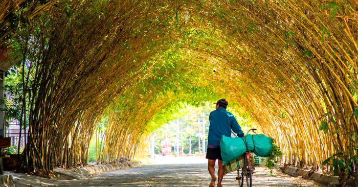 Hàng tre ngà Hưng Yên hút khách nhờ vẻ đẹp cổ tích