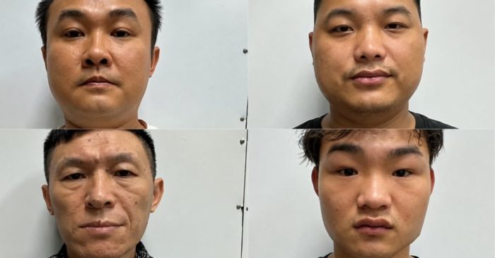 Bắt giữ 4 người Trung Quốc nhập cảnh trái phép vào Phú Quốc, bước đầu khai nhận đến Việt Nam để thực hiện lừa đảo trực tuyến.