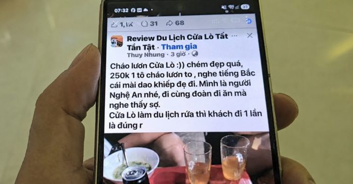 Cửa Lò xác minh vụ cháo lươn 250.000 đồng, chủ quán nhận thiếu sót