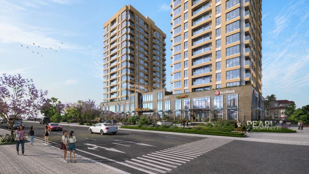 Pearl Residence Cửa Lò với hai tòa căn hộ cao cấp gần trung tâm biển, đón đầu chu kỳ tăng trưởng bất động sản ven biển.