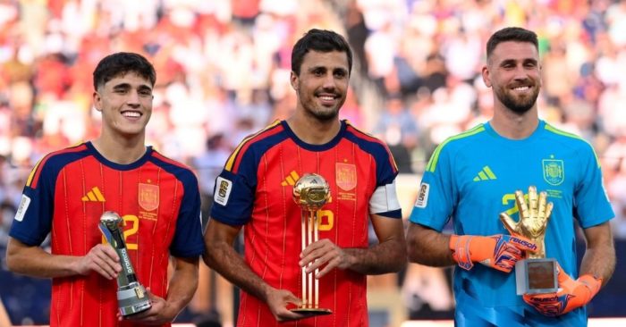 Rodri vượt qua Messi giành giải Cầu thủ xuất sắc nhất World Cup 2026, cùng Cubarsí và Simón khẳng định vị thế đỉnh cao của bóng đá Tây Ban Nha.