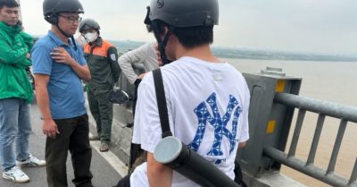 Công an Hải Phòng ngăn chặn kịp thời một vụ định nhảy cầu Vĩnh Tuy