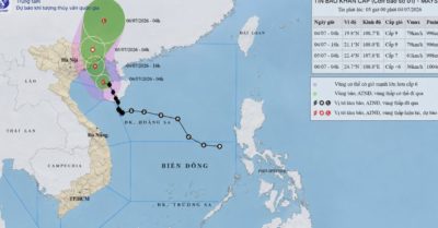 Bão số 1 cách Móng Cái 210km, miền Bắc mưa lớn đến 500mm