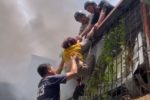 Ba người mắc kẹt trong đám cháy nhà ở Hà Nội thoát nạn an toàn